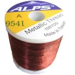 Rod Wrapping Threads Alps 100yds Of Metallic Brown Rod Wrapping Thread-Size A (0.15mm) Thread -Outlet Fishing Accessories Store Alps Thread 100yds 9541 2