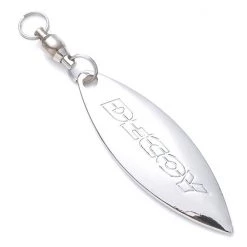 Spinners And Spinner Baits 2 Pack Of Silver Decoy Rolling Blades - BL-6G Willow Leaf Lure Attractor Blades 7 Spinners And Spinner Baits 2 Pack Of Silver Decoy Rolling Blades - BL-6G Willow Leaf Lure Attractor Blades -Outlet Fishing Accessories Store BL6S 3 2