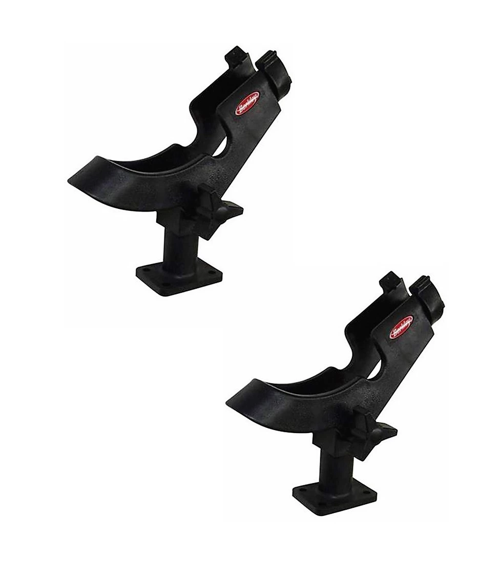 2 X Berkley Boat Rod Holders - Adjusts Horizontally Or Vertically 3 2 X Berkley Boat Rod Holders - Adjusts Horizontally Or Vertically