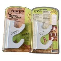 Rod Holders And Rod Rests Finger Grip Fishing Rod Holder - Holds 2 Fishing Rods - Horizontal Wall Rack