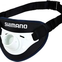 Rod Holders And Rod Rests Shimano Adjustable Padded Fighting Belt With Stainless Gimbal Pin - Rod Bucket