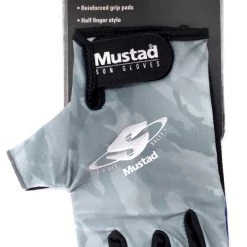 1 Pair Of Mustad Sun Gloves - Lightweight UPF50 Fishing Gloves