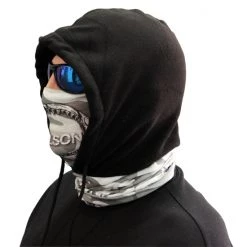 Head Scarves Wilson Grey Camo Hooded Head Scarf - UPF 15+ Sun Protection -Outlet Fishing Accessories Store HSHW 5
