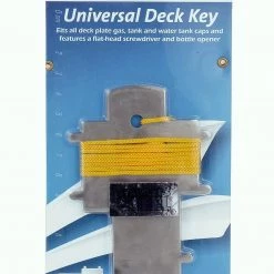 Boating Accessories Jarvis Walker Marine Stainless Steel Universal Deck Key With Lanyard