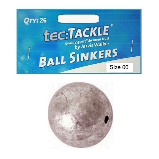 26 X Jarvis Walker 00 Ball Sinkers - Pre Packed 00 Ball Fishing Sinkers 4 26 X Jarvis Walker 00 Ball Sinkers - Pre Packed 00 Ball Fishing Sinkers - Image 2