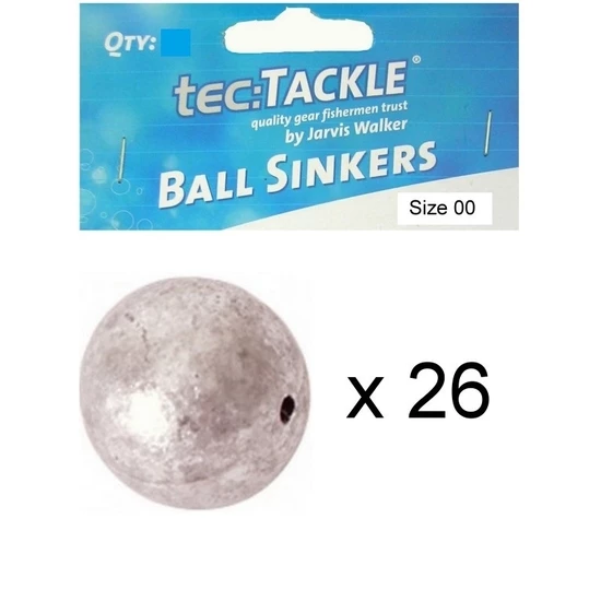 26 X Jarvis Walker 00 Ball Sinkers - Pre Packed 00 Ball Fishing Sinkers 5 26 X Jarvis Walker 00 Ball Sinkers - Pre Packed 00 Ball Fishing Sinkers - Image 3
