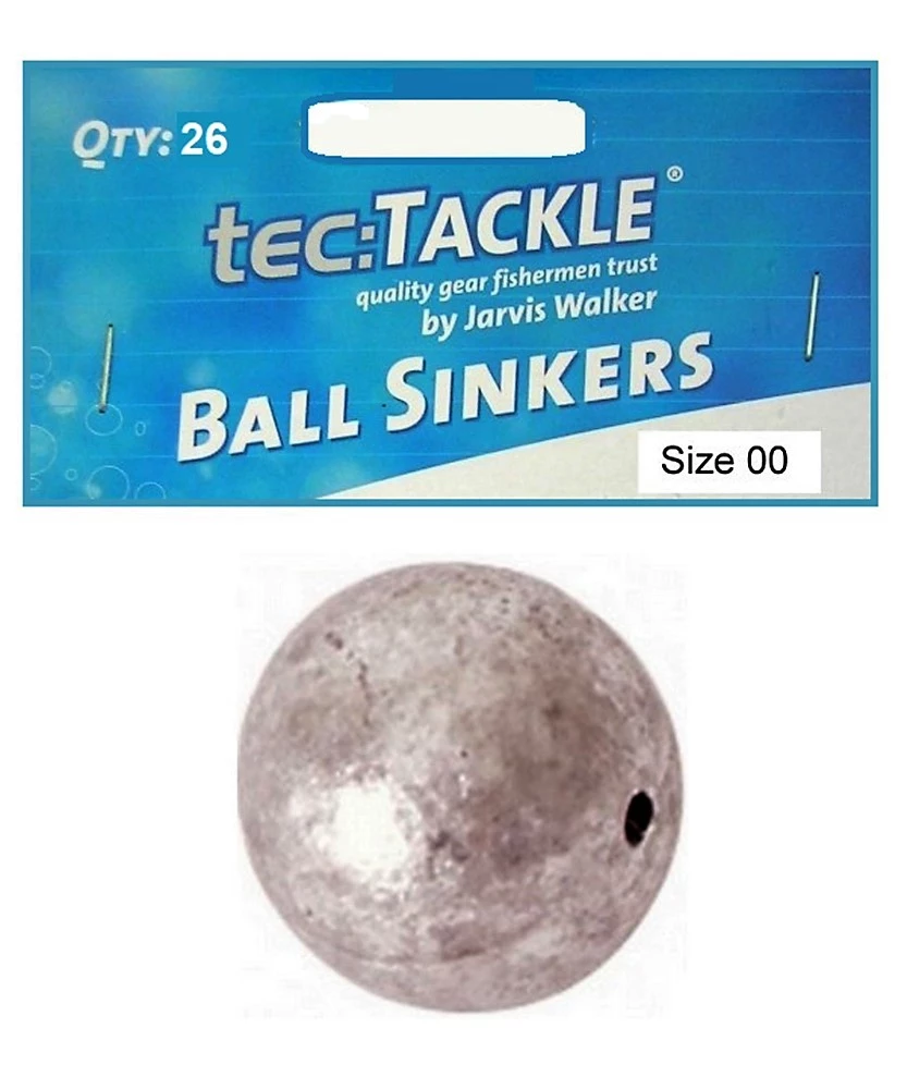 26 X Jarvis Walker 00 Ball Sinkers - Pre Packed 00 Ball Fishing Sinkers 3 26 X Jarvis Walker 00 Ball Sinkers - Pre Packed 00 Ball Fishing Sinkers