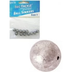 12 X Jarvis Walker 1 Ball Sinkers - Pre Packed 1 Ball Fishing Sinkers -Outlet Fishing Accessories Store Jw Ball Sinker 1 2
