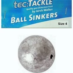 6 X Jarvis Walker 4 Ball Sinkers - Pre Packed 4 Ball Fishing Sinkers