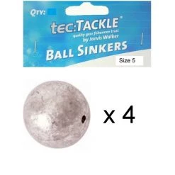 4 X Jarvis Walker 5 Ball Sinkers - Pre Packed 5 Ball Fishing Sinkers -Outlet Fishing Accessories Store Jw Ball Sinker 5 2