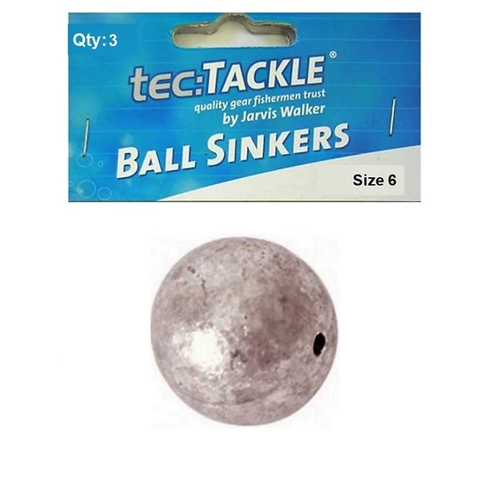 3 X Jarvis Walker 6 Ball Sinkers - Pre Packed 6 Ball Fishing Sinkers 4 3 X Jarvis Walker 6 Ball Sinkers - Pre Packed 6 Ball Fishing Sinkers - Image 2