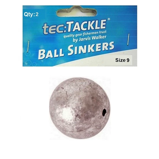 2 X Jarvis Walker 9 Ball Sinkers - Pre Packed 9 Ball Fishing Sinkers 4 2 X Jarvis Walker 9 Ball Sinkers - Pre Packed 9 Ball Fishing Sinkers - Image 2