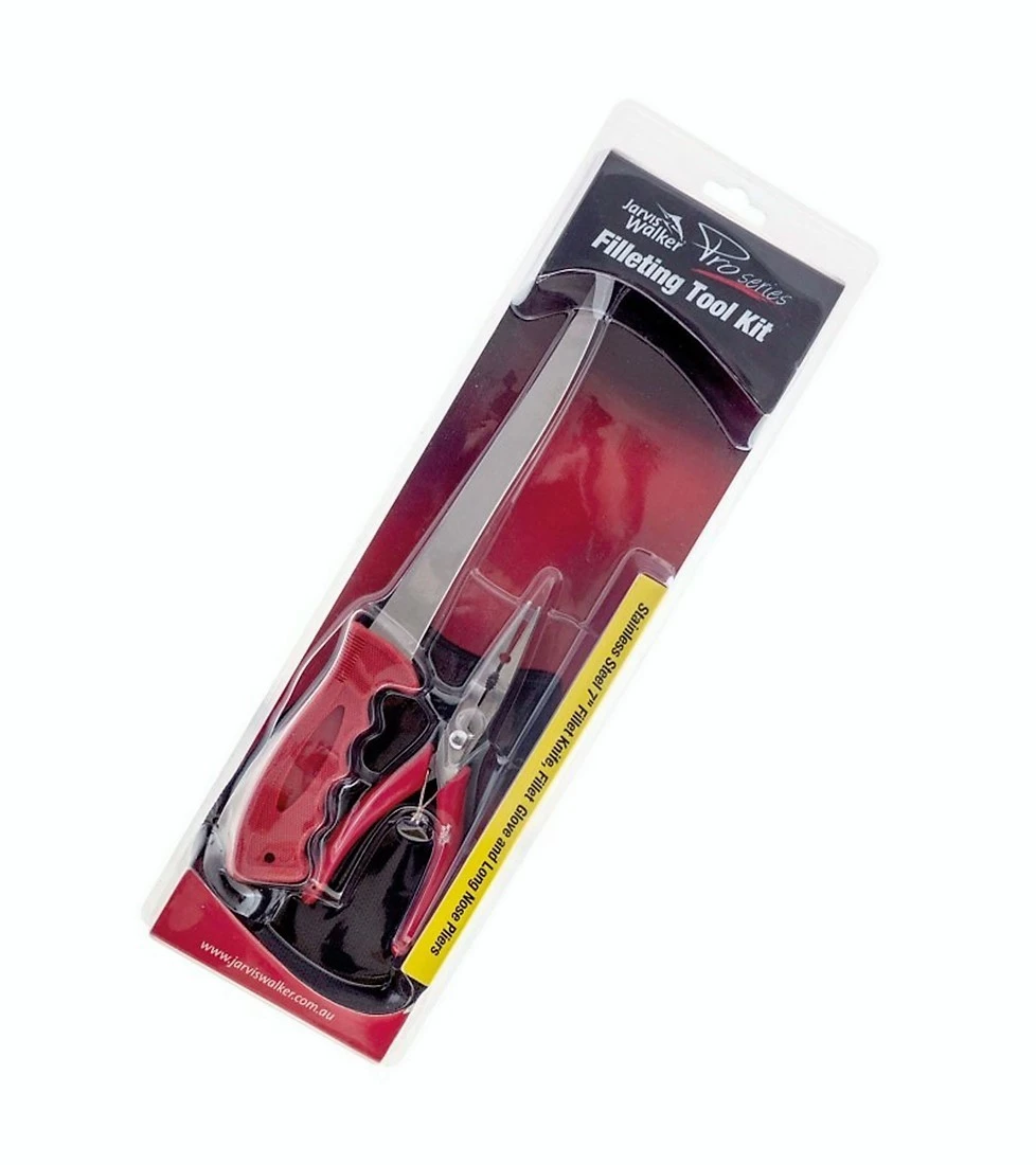 Knives Jarvis Walker Filleting Tool Kit-Stainless 7 Inch Fillet Knife,Pliers And Glove 3 Knives Jarvis Walker Filleting Tool Kit-Stainless 7 Inch Fillet Knife,Pliers And Glove