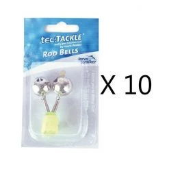 Other Bulk 10 Pack Jarvis Walker Double Fishing Rod Bells - Luminous Attachment -Outlet Fishing Accessories Store Jw Fishing BellX10 3