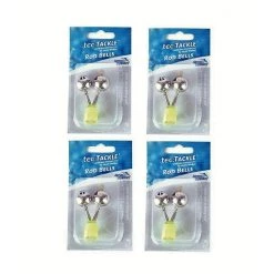 Other Bulk 4 Pack Jarvis Walker Double Fishing Rod Bells - Luminous Attachment -Outlet Fishing Accessories Store Jw Fishing BellX4 1