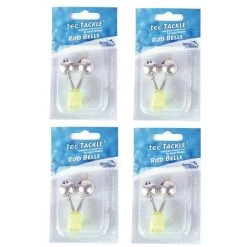 Other Bulk 4 Pack Jarvis Walker Double Fishing Rod Bells - Luminous Attachment -Outlet Fishing Accessories Store Jw Fishing BellX4 3