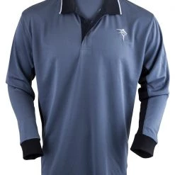 Fishing Shirts & Polos Jarvis Walker Grey Long Sleeve Fishing Shirt With Collar - Light Fishing Jersey