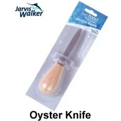 Knives Jarvis Walker Oyster Knife With Thumb Guard- Stainless Steel Blade-Wooden Handle -Outlet Fishing Accessories Store Jw Oyster Knife 3