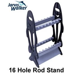 Home Rod Storage Jarvis Walker 16 Hole Plastic Fishing Rod Stand - Double Sided Rod Holder -Outlet Fishing Accessories Store Jw Plastic Rod Holder 3