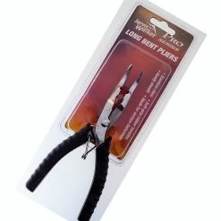 Jarvis Walker Stainless Steel 6 Inch Long Bent Nose Fishing Pliers With Sheath