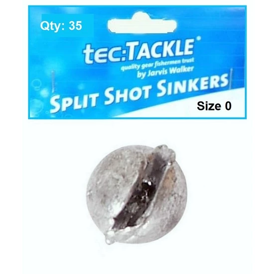 Ball Sinkers 35 X Jarvis Walker 0 Split Shot Sinkers - Pre Packed 0 Split Shot Fishing Sinkers 4 Ball Sinkers 35 X Jarvis Walker 0 Split Shot Sinkers - Pre Packed 0 Split Shot Fishing Sinkers - Image 2