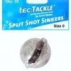 Ball Sinkers 35 X Jarvis Walker 0 Split Shot Sinkers - Pre Packed 0 Split Shot Fishing Sinkers -Outlet Fishing Accessories Store Jw Split Sinker 0