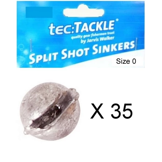 Ball Sinkers 35 X Jarvis Walker 0 Split Shot Sinkers - Pre Packed 0 Split Shot Fishing Sinkers 5 Ball Sinkers 35 X Jarvis Walker 0 Split Shot Sinkers - Pre Packed 0 Split Shot Fishing Sinkers - Image 3