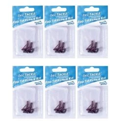 6 X Jarvis Walker Fishing Rod Tip Repair Kits - 18 Black Replacement Tips -Outlet Fishing Accessories Store Jw Tip Repair Kitx6 2
