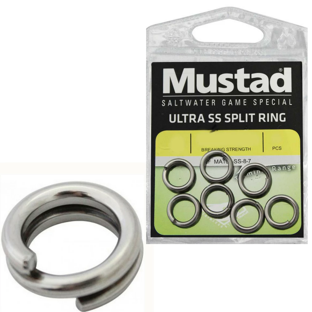 Mustad Ultra Stainless Steel Fishing Split Rings For Fishing Lures 3 Mustad Ultra Stainless Steel Fishing Split Rings For Fishing Lures