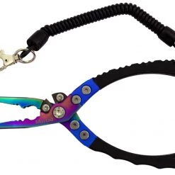Mustad 6.5 Inch Hybrid Fishing Pliers With Split Ring Opener,Lanyard And Sheath