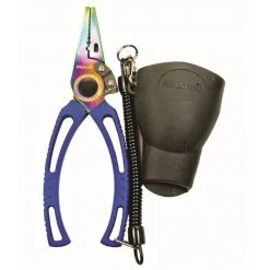 Mustad 7.5 Inch Titanium Coated Stainless Steel Fishing Pliers With Rubber Pouch -Outlet Fishing Accessories Store MT08 2