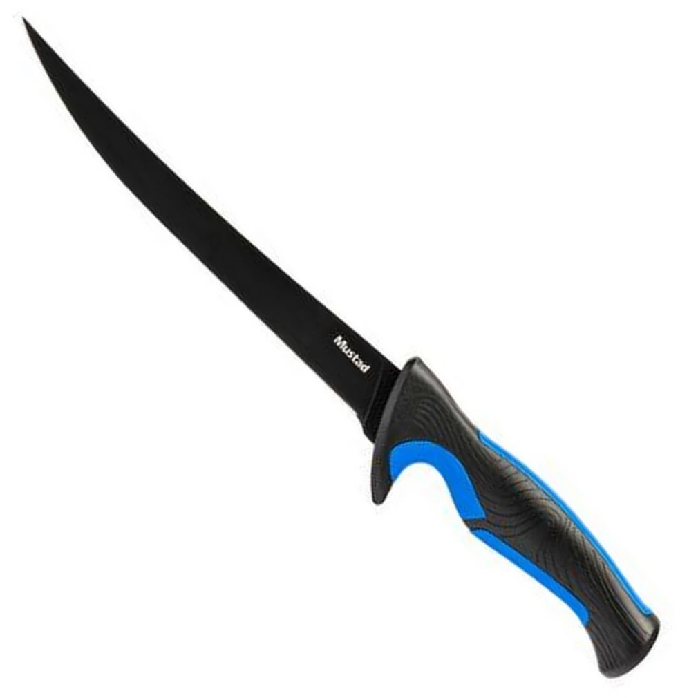 Knives Mustad Blue Series 8 Inch Stainless Steel Fillet Knife With Sheath 3 Knives Mustad Blue Series 8 Inch Stainless Steel Fillet Knife With Sheath