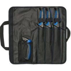 Mustad Fish Filleting Kit - 3 X Fishing Knives,Knife Sharpener In Roll Up Bag -Outlet Fishing Accessories Store MT096 2
