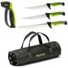 Mustad Pro Fish Filleting Kit -3 X Fishing Knives,Knife Sharpener In Roll Up Bag -Outlet Fishing Accessories Store MT102