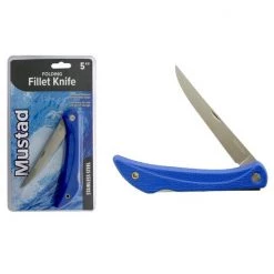 Knives 5 Inch Mustad Stainless Steel Folding Fillet Knife - Lock Knife -Outlet Fishing Accessories Store MT304 1