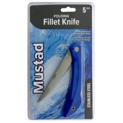 Knives 5 Inch Mustad Stainless Steel Folding Fillet Knife - Lock Knife -Outlet Fishing Accessories Store MT304 2