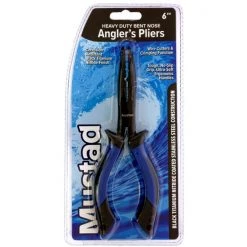 Mustad 6 Inch Heavy Duty Bent Nose Fishing Pliers -Outlet Fishing Accessories Store MT317 3