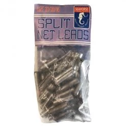 Seahorse 72 Pack Of 22gm Split Fishing Net Leads - Cast Net Sinker Weights