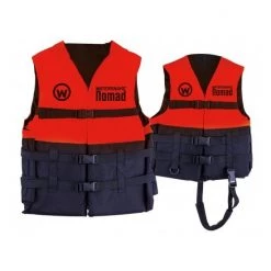 Watersnake Motors & Accessories Life Jackets Red Watersnake Nomad Adult Or Child Life Jacket - Level 50 PFD -Outlet Fishing Accessories Store Nomad PFD Red