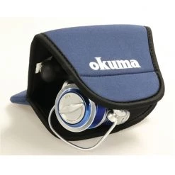 Reel Covers/Accessories Medium Okuma Neoprene Fishing Reel Cover To Suit Spinning Reels - Spin Reel Case -Outlet Fishing Accessories Store PA409A 3
