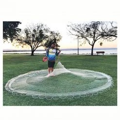 Top And Bottom Cast Nets Pro Throw Mono Top And Bottom Pocket Cast Net With Lead Weights