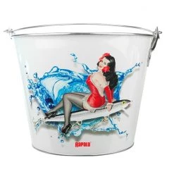 Other 1 X Rapala 5qt Tin Beer Bucket - "Classic Beauty" Ice Bucket -Outlet Fishing Accessories Store Rapala Bucket Classic 2