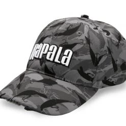 Rapala Camo Fish Lighted Cap - Fishing Hat With 5 LED Lights - Fishing Head Lamp