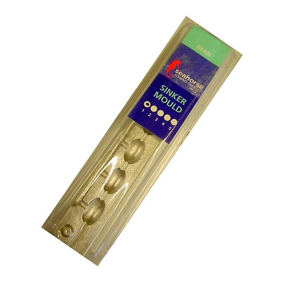 Sinker Moulds Seahorse 1 Bean Sinker Mould - Makes 6 Sinkers - Made In Australia 4 Sinker Moulds Seahorse 1 Bean Sinker Mould - Makes 6 Sinkers - Made In Australia - Image 2