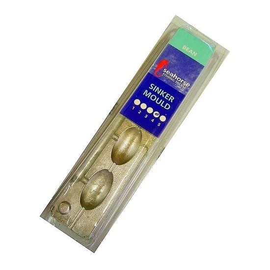 Sinker Moulds Seahorse 4 Bean Sinker Mould - Makes 4 Sinkers - Made In Australia 4 Sinker Moulds Seahorse 4 Bean Sinker Mould - Makes 4 Sinkers - Made In Australia - Image 2