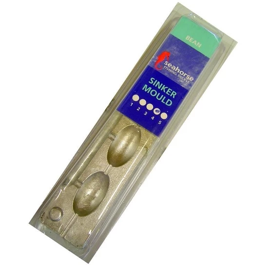 Sinker Moulds Seahorse 4 Bean Sinker Mould - Makes 4 Sinkers - Made In Australia 5 Sinker Moulds Seahorse 4 Bean Sinker Mould - Makes 4 Sinkers - Made In Australia - Image 3