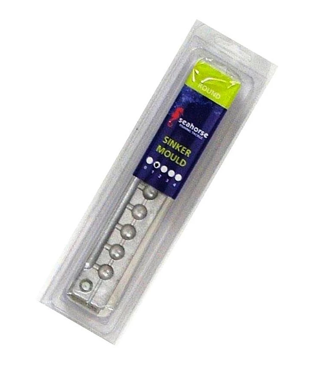 Sinker Moulds Seahorse 1 Ball Sinker Mould - Makes 9 Sinkers - Made In Australia 3 Sinker Moulds Seahorse 1 Ball Sinker Mould - Makes 9 Sinkers - Made In Australia