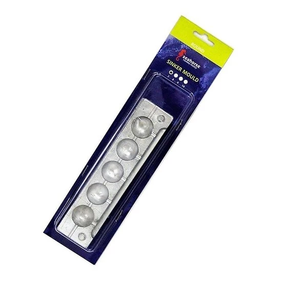 Sinker Moulds Seahorse 7 Ball Sinker Mould - Makes 5 Sinkers - Made In Australia 4 Sinker Moulds Seahorse 7 Ball Sinker Mould - Makes 5 Sinkers - Made In Australia - Image 2