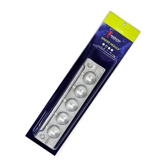 Sinker Moulds Seahorse 8 Ball Sinker Mould - Makes 5 Sinkers - Made In Australia 4 Sinker Moulds Seahorse 8 Ball Sinker Mould - Makes 5 Sinkers - Made In Australia - Image 2