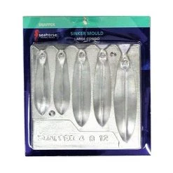 Sinker Moulds Seahorse Large Snapper Sinker Mould Combo - 4oz,8oz,12oz Snapper Sinker Mould